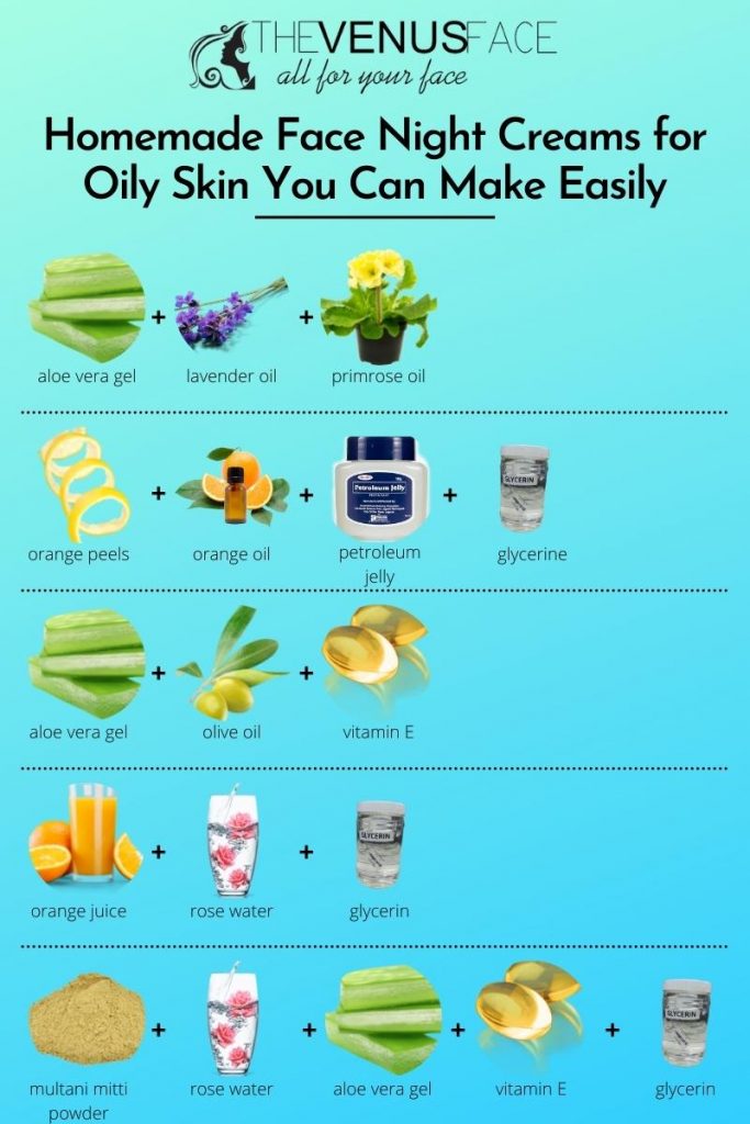 Homemade Face Night Cream for Oily Skin You Can Make Easily