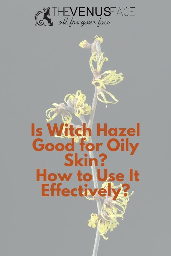 Is Witch Hazel Good for Oily Skin thevenusface