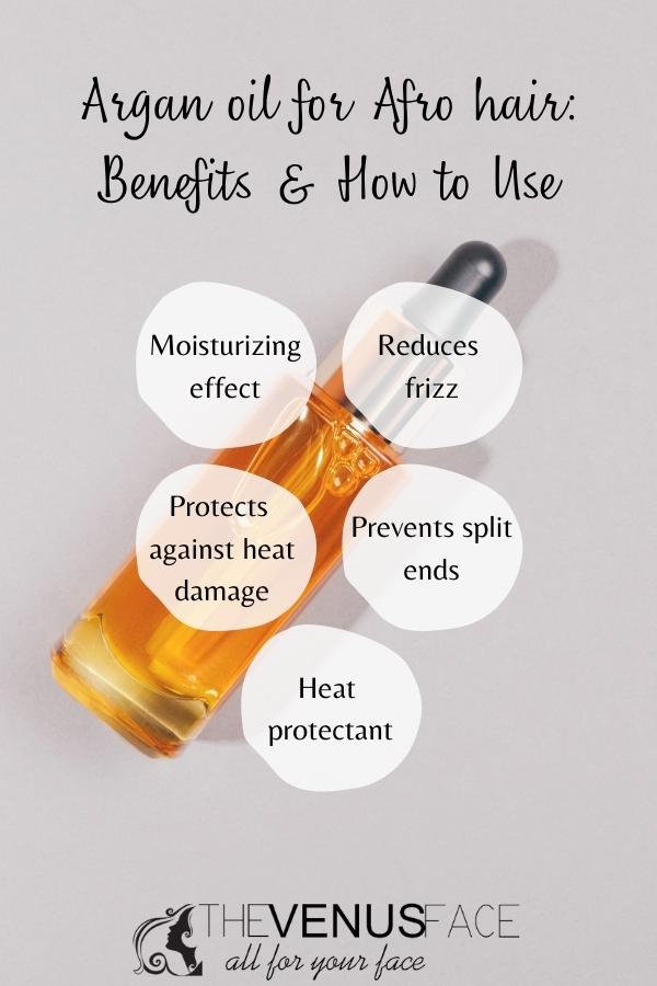Argan oil for Afro hair thevenusface