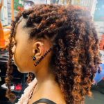 dark orange brown butterfly locs with color thevenusface