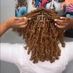 gold butterfly locs with color thevenusface
