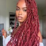long red butterfly locs with color thevenusface