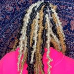 white yellow black butterfly locs with color thevenusface