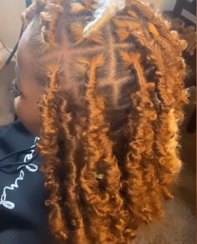 yellow butterfly locs with color thevenusface