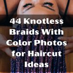 44 Knotless Braids With Color Photos for Haircut Ideas thevenusface